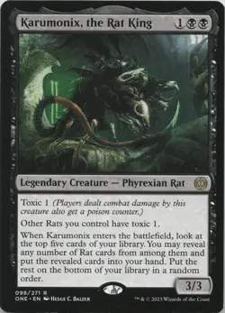 Karumonix, the Rat King R Phyrexia: All Will Be One 98 LP-NM - Image 1