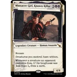 MASSACRE GIRL, KNOWN KILLER (SHOWCASE) Murders At Karlov Manor MKM Magic MTG - Image 1