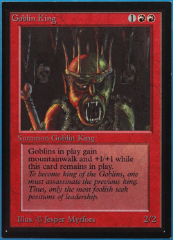 Goblin King Collectors' Edition NM Red Rare MAGIC MTG CARD (ID# 506581) ABUGames - Image 1