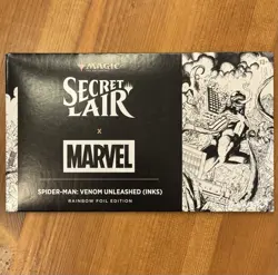 Venom Unleashed (Inks), Rainbow Foil, Sealed MTG Marvel’s Spider-Man Secret Lair - Image 1