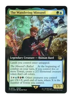 Magic: The Gathering Final Fantasy Extended Art Foil The Wandering Minstrel #515 - Image 1