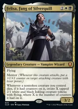 x1 Felisa, Fang of Silverquill - Deck Exclusive M MTG Commander Legends: Battle - Image 1