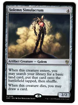 Solemn Simulacrum 138 - NM - Commander: Aetherdrift R - Image 1