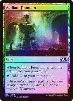 Radiant Fountain FOIL Magic 2015 / M15 PLD Land Common MAGIC CARD ABUGames - Image 1