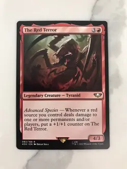 The Red Terror MTG Magic the Gathering Card NM Near Mint Warhammer 40K - Image 1