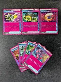 2024/2025 Pokemon Assorted Lots Of 7 SCOOP UP CYCLONE/ MAXIMUM BELT/ MAX ROD - Image 1