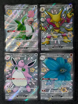 2024 Pokemon SQUAWKABILLY EX/ ALAKAZAM EX/ WIGGLYTUFF EX Paldean Fates Lots - Image 1
