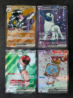 2023/2024 Pokemon Double Rare Assorted Lots Of 4 REVAVROOM EX/ ABSOL EX - Image 1