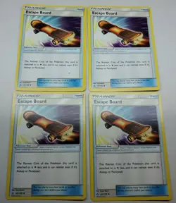 4x Escape Board - 122/156 - Uncommon Pokemon- Ultra Prism - Image 1