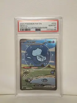 (AUS) Pokemon TCG 2024 Paldean Fates Mew Ex 232/091 PSA 10 - Image 1