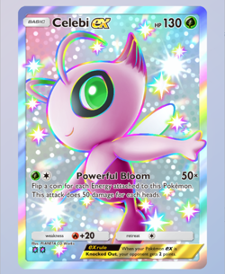 Celebi EX Shiny 2?, Pokemon TCG Pocket, Extradimensional Crisis, English - Image 1