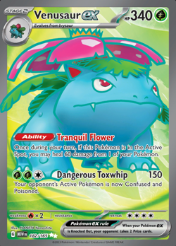Venusaur ex (182/165) Full Art | Pokemon TCG Scarlet & Violet 151 | Near Mint - Image 1