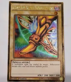 Yugioh Card TCG Right Leg of the Forbidden One PGL2-EN022 Gold Rare 1st Edition - Image 2