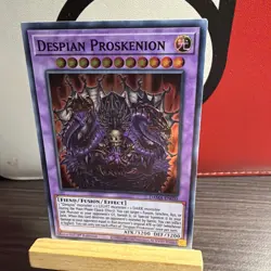 Yugioh! Despian Proskenion - DAMA-EN035 - Super Rare - 1st Ed Near Mint +BONUS - Image 2