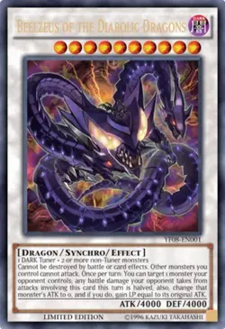 Yugioh! LP Beelzeus of the Diabolic Dragons - YF08-EN001 - Ultra Rare - Limited - Image 1