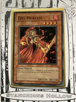 Yu-Gi-Oh! TCG Fire Princess - Labyrinth of Nightmare (LON-034) Super Rare VLP - Image 1