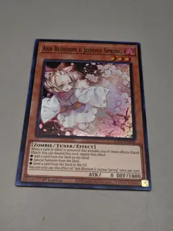 Yugioh! Ash Blossom & Joyous Spring Super Rare RA01-EN008 1st Ed NM - Image 1