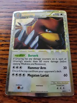 MP - Ursaring Prime 89/95 Holo Rare HG&SS Unleashed Pokemon Card - Image 1