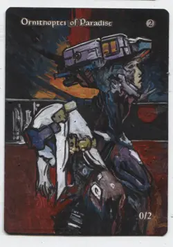 Ornithopter of Paradise MTG Altered art MAGIC Hand Painted Card Commander - Image 1