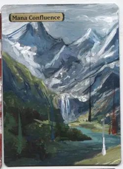 Mana Confluence MTG Altered art MAGIC Hand Painted Card Commander - Image 1