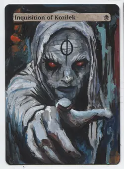 Inquisition of Kozilek MTG Altered art MAGIC Hand Painted Card Commander - Image 1