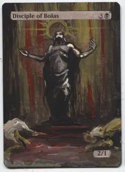 Disciple of Bolas MTG Altered art MAGIC Hand Painted Card Commander - Image 1
