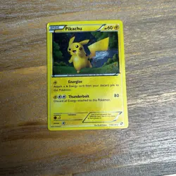 Pikachu 115/114 Secret Rare Black White Holo Pokemon Card LP-/MP+ Condition - Image 1