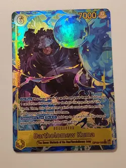 One Piece Card - OP12-119 Bartholomew Kuma (SEC) Alt Art English NM/M - Image 1