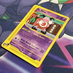Mr Mime 95b/147 - Aquapolis Pokemon Card - E Series E Reader Vintage - Mint - Image 3