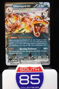 Charizard ex 054/091 Paldean Fates Double Rare Pokemon TCG Card NM - Image 1