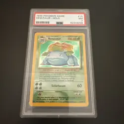 Pokemon TCG Venusaur Holo Rare Card Base Set 15/102 PSA 7 - Image 1