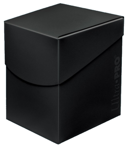 Ultra Pro 100+ Eclipse Jet Black Deck Box with Divider card storage case ccg tcg - Image 1