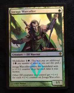 Joraga Warcaller Worldwake 2010 Release Event Promo Foil Stamped MTG Card - Image 1