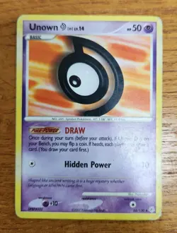 Uncommon Unown [D] Pokemon Card, Diamond & Pearl Set 68/130 - Image 1