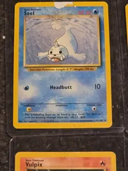 Pokemon Card LOT ?? 1st Gen. Seel, Bulbasaur, Vulpix, Eevee - Image 5