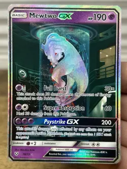 Mewtwo GX 78/73 Shining Legends Holo Rare Mewtube Holo Secret Rare Pokemon Card - Image 3