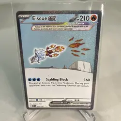 Pokemon Card TCG Eiscue EX 222/197 Obsidian Flames SiR Holo Illustration Rare - Image 1