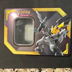2019 Pokemon TCG Empty Pikachu & Zekrom Tag Team Tin- No Cards/packs - Image 1