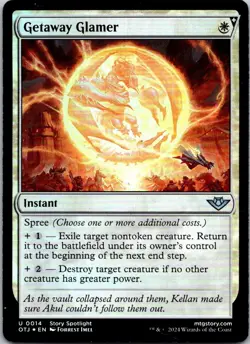 Magic the Gathering Foil Getaway Glamer Outlaws of Thunder Junction MTG - Image 1