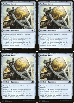 4x MTG 2016 CATHAR'S SHIELD - ARTIFACT EQUIPMENT - MAGIC CARD x4 copies - Image 1