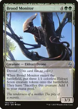 1x Brood Monitor NM Eng MTG - Battle for Zendikar - Image 1