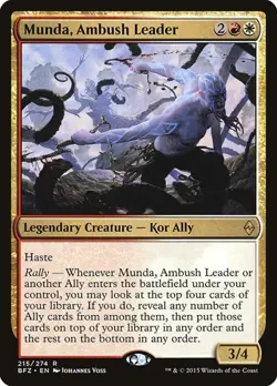 1x Munda, Ambush Leader NM Eng MTG - Battle for Zendikar - Image 1
