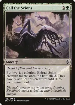 1x Call the Scions NM Eng MTG - Battle for Zendikar - Image 1