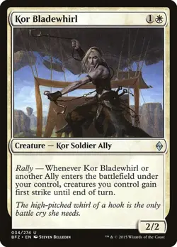 1x Kor Bladewhirl NM Eng MTG - Battle for Zendikar - Image 1