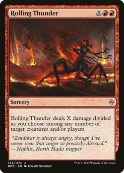 1x Rolling Thunder NM Eng MTG - Battle for Zendikar - Image 1