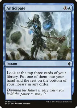 1x Anticipate NM Eng MTG - Battle for Zendikar - Image 1