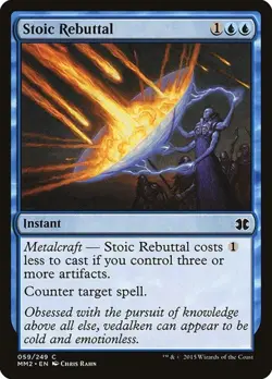 1x Stoic Rebuttal NM Eng MTG - Modern Masters 2015 - Image 1