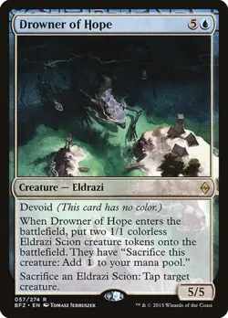 1x Drowner of Hope NM Eng MTG - Battle for Zendikar - Image 1