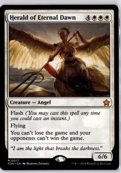 Herald of Eternal Dawn Foundations Regular NM Mythic 0017 - Image 1