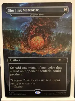 ?? Shu Jing Meteorite Fellwar Stone RAINBOW ?? FOIL MTG Avatar Secret Lair ?? - Image 1